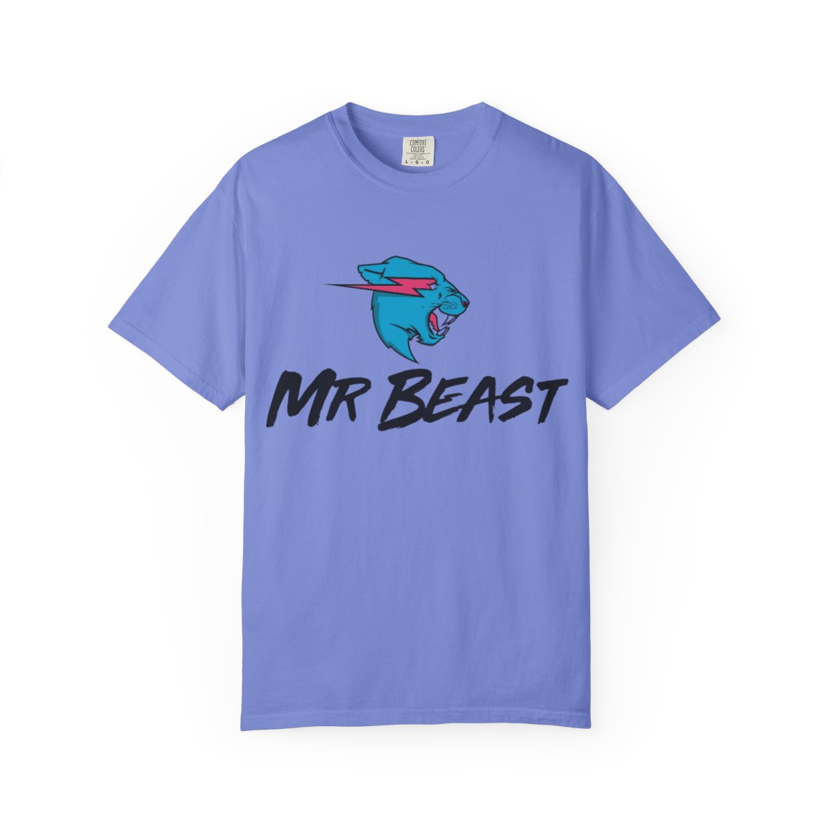 Blue Panther Logo MR BEAST T-Shirt | Graphic Tee, Animal Mascot